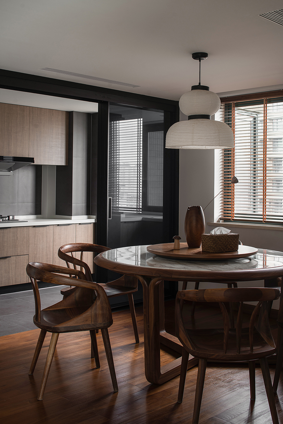 世贸丽晶城禅意东方空间丨颜青软装-24