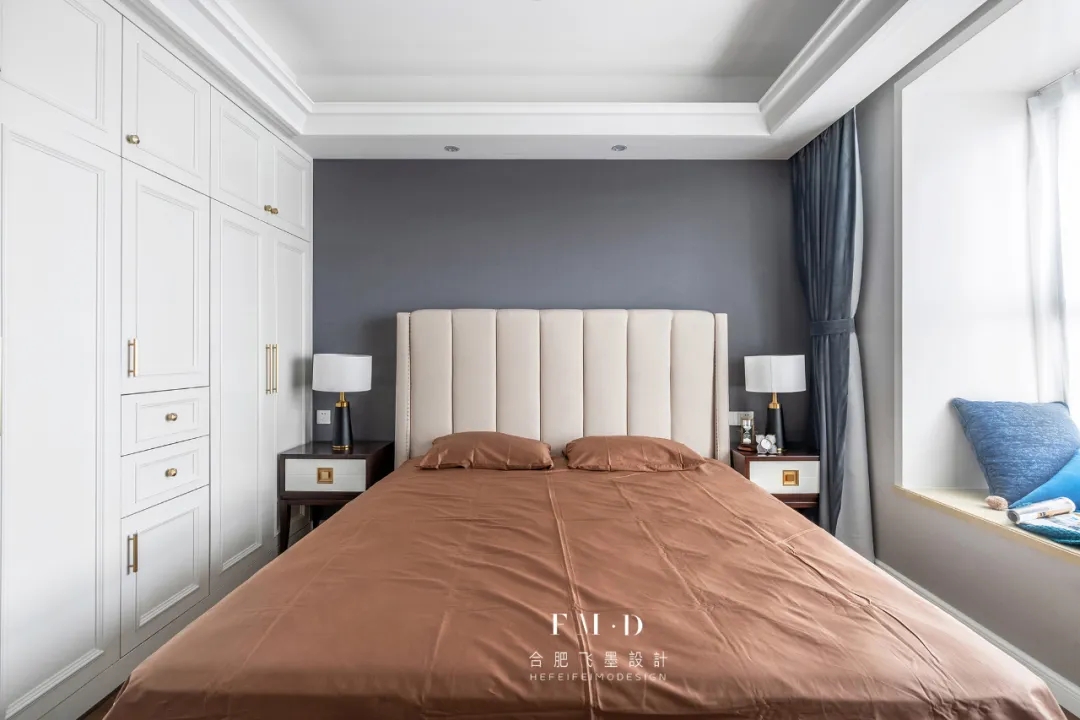 合肥华润凯旋门 130㎡精装房改造，美式轻奢风格温馨实用-43