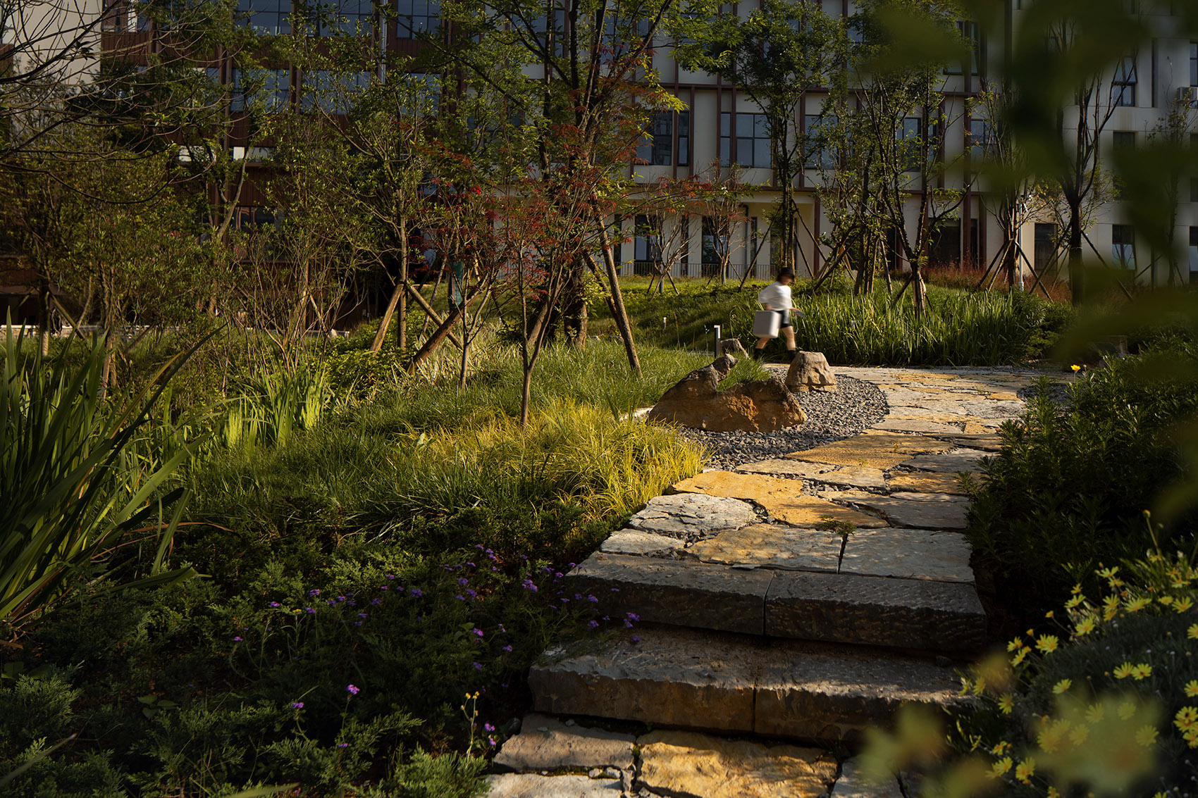 盘州市中医院景观设计，贵州/用“气”与“地”构建的治愈性景观空间-89