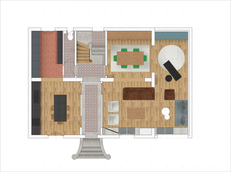 巴黎郊区百年别墅的现代重生-49