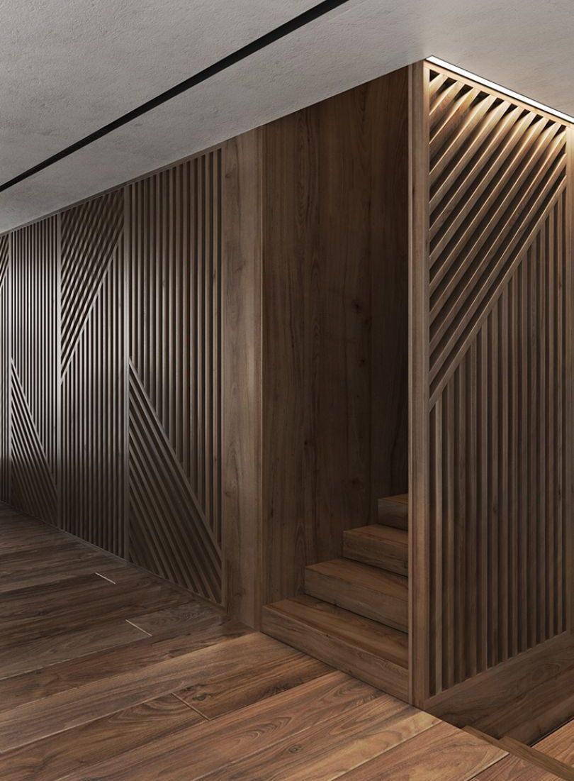 自然木纹的室内装饰艺术-1