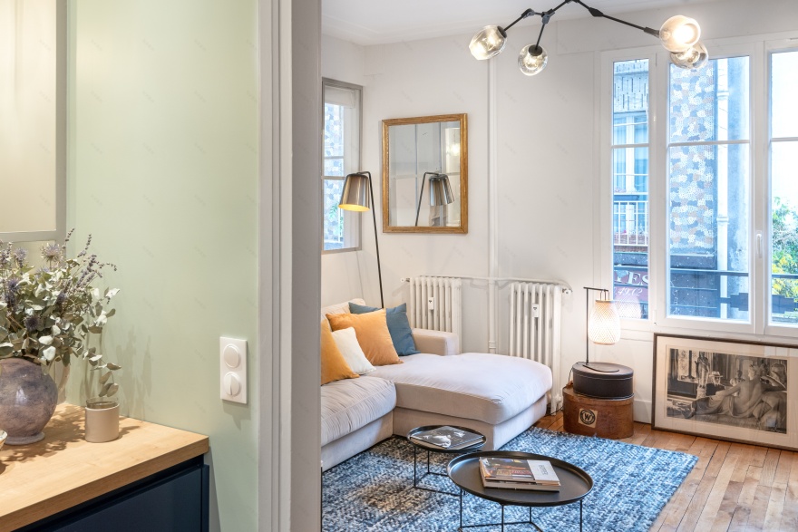 巴黎 30 年代公寓的现代改造丨法国巴黎丨BULLES & TAILLECRAYON-7