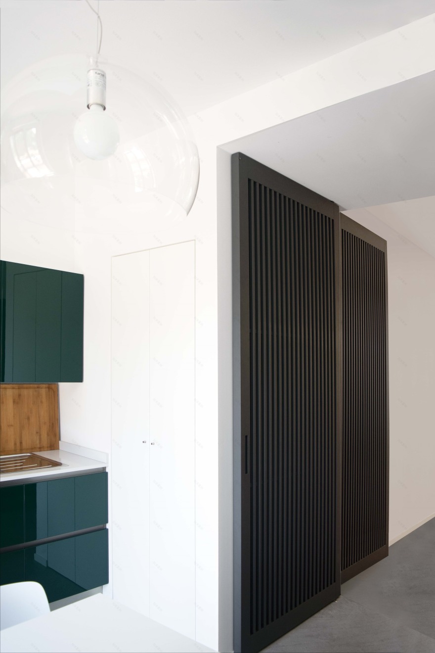 米兰私人公寓设计,巧妙划分生活睡眠区-1