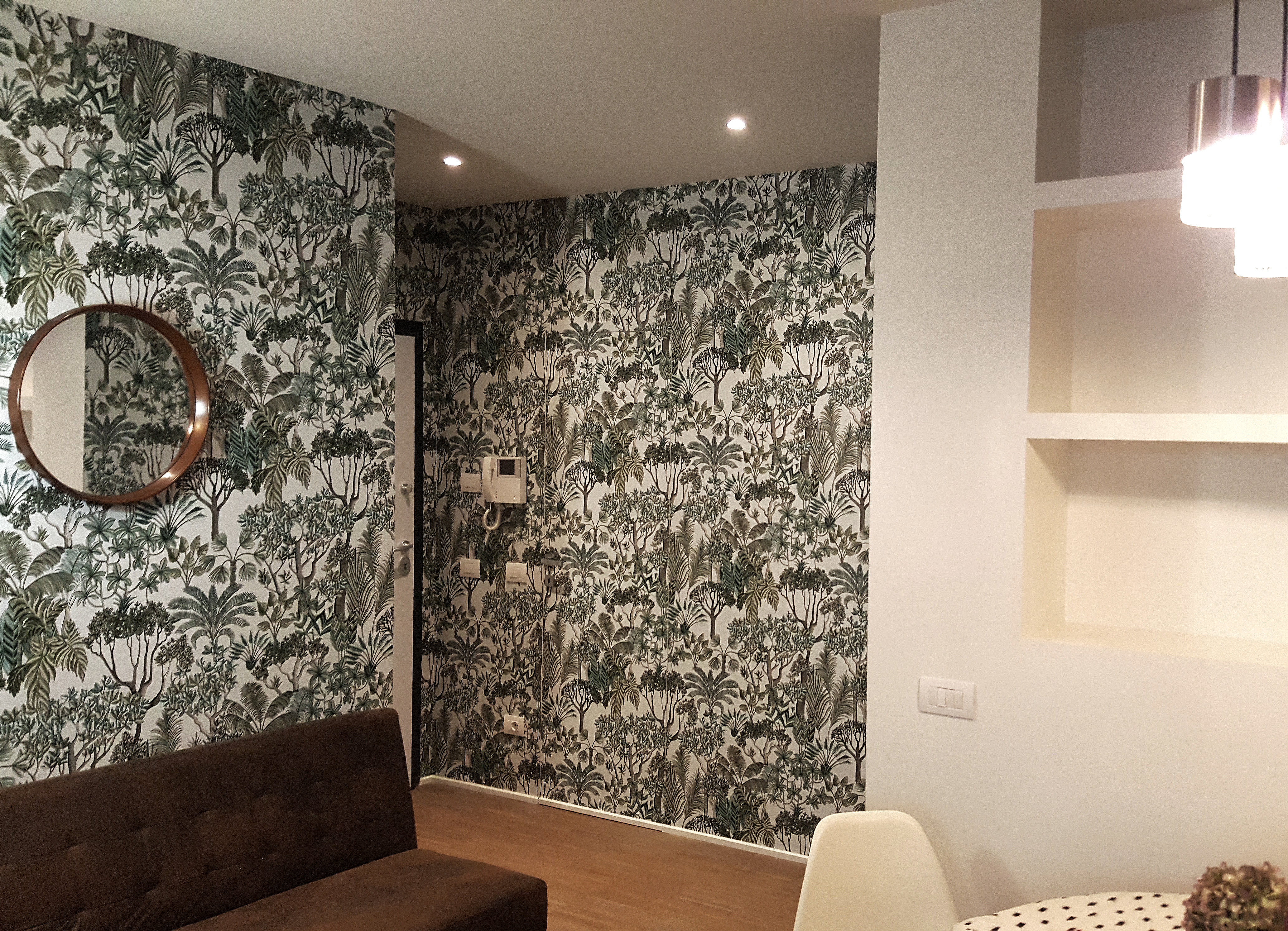 米兰“Fontanili 路公寓”绿色丛林风格室内设计-10