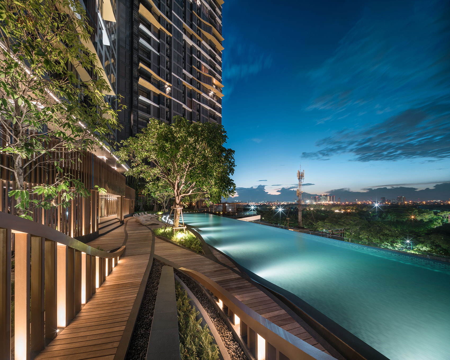 The Line Mochit高层住宅景观设计，曼谷/4个景观园区和6条主题步道打造舒适的生活环境-77