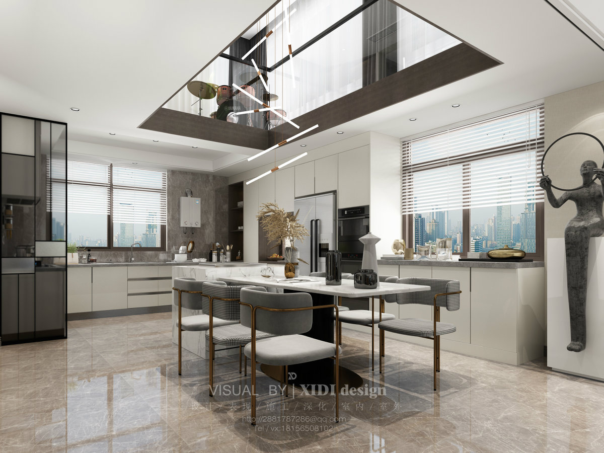 四月更新丨现代轻奢法式系列客餐厅餐厅合集-18