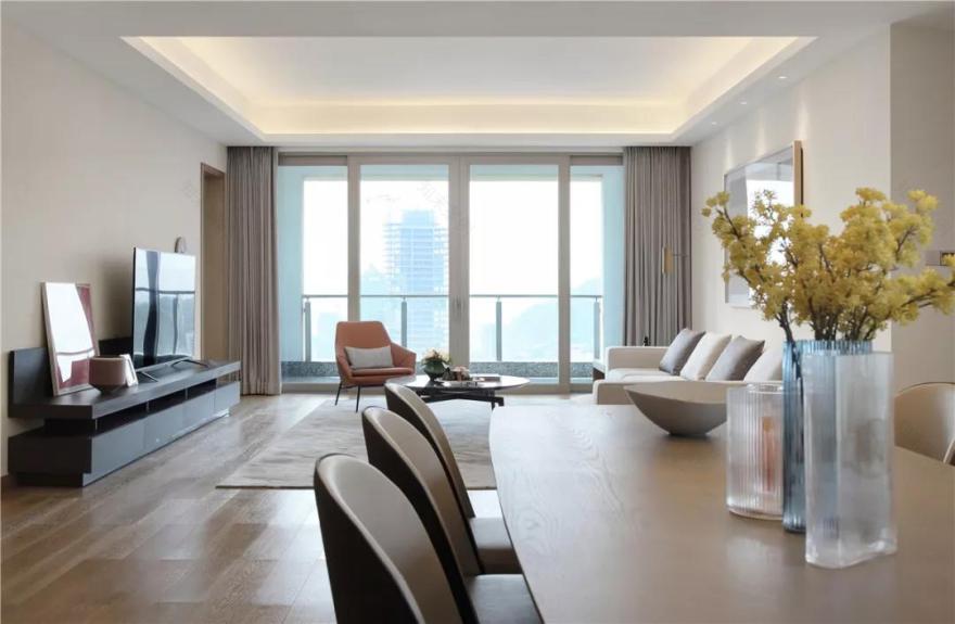 优雅清朗的 300㎡平层公寓设计-10