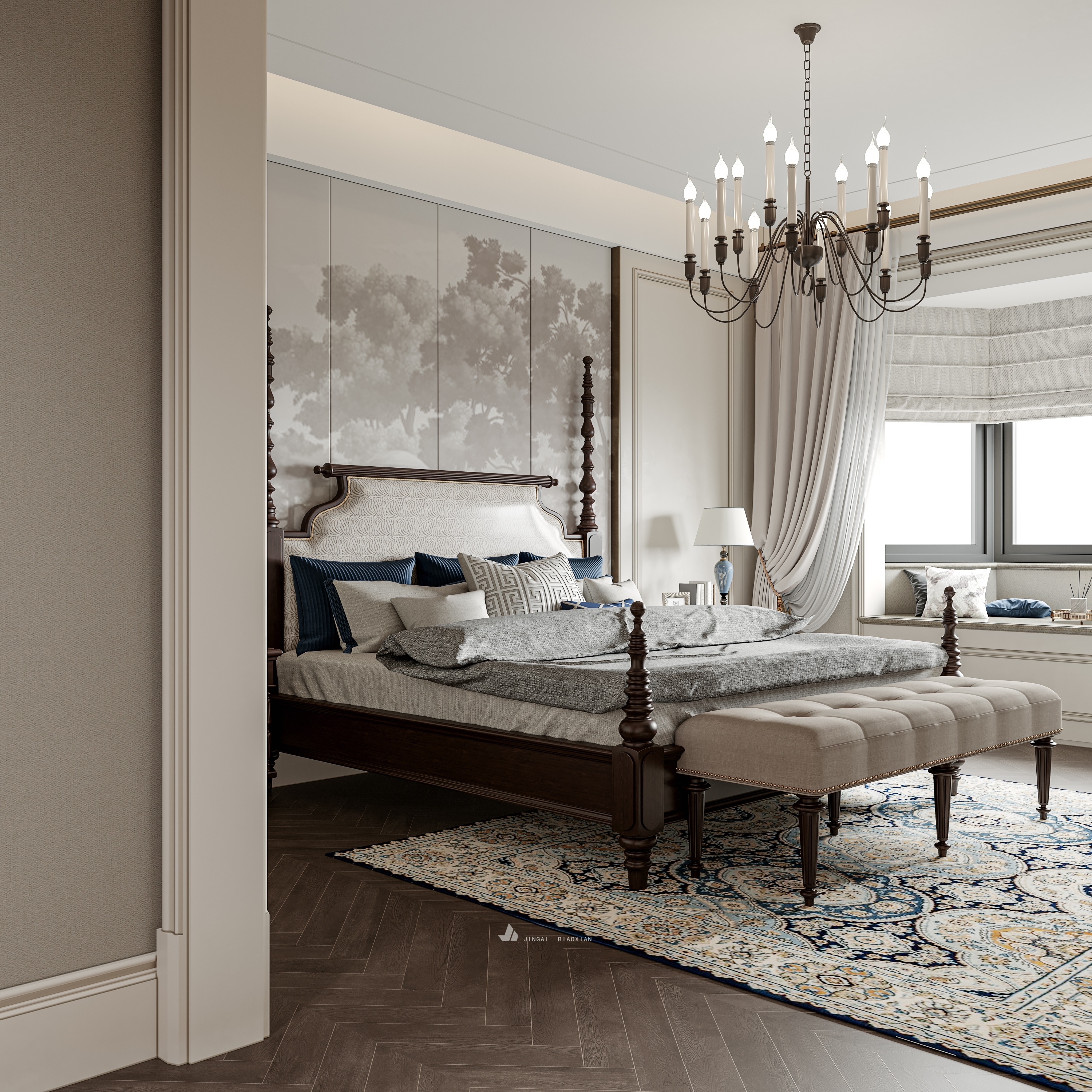 美式平层设计-7