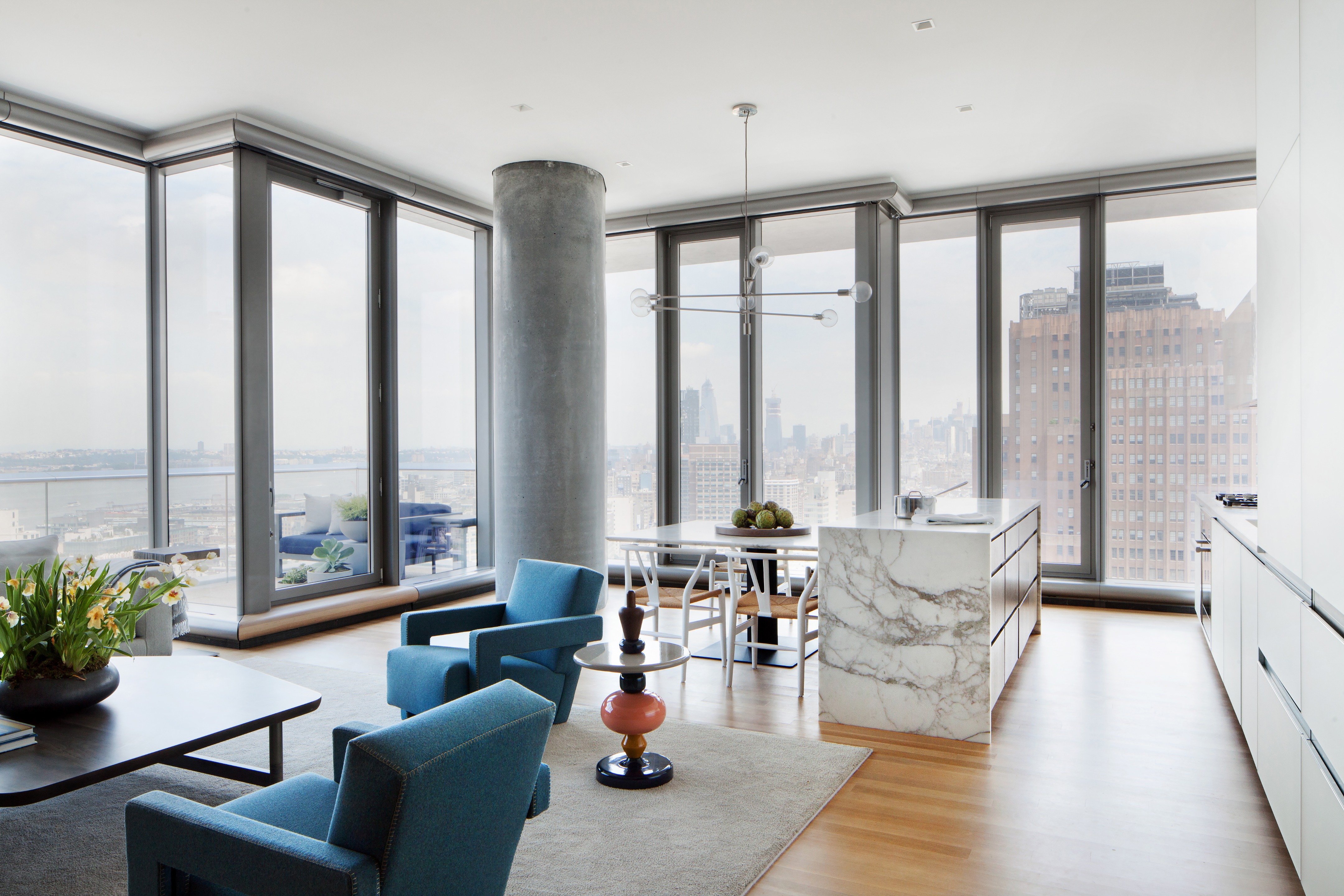 曼哈顿“Jenga 大楼”的温馨家庭公寓设计-9