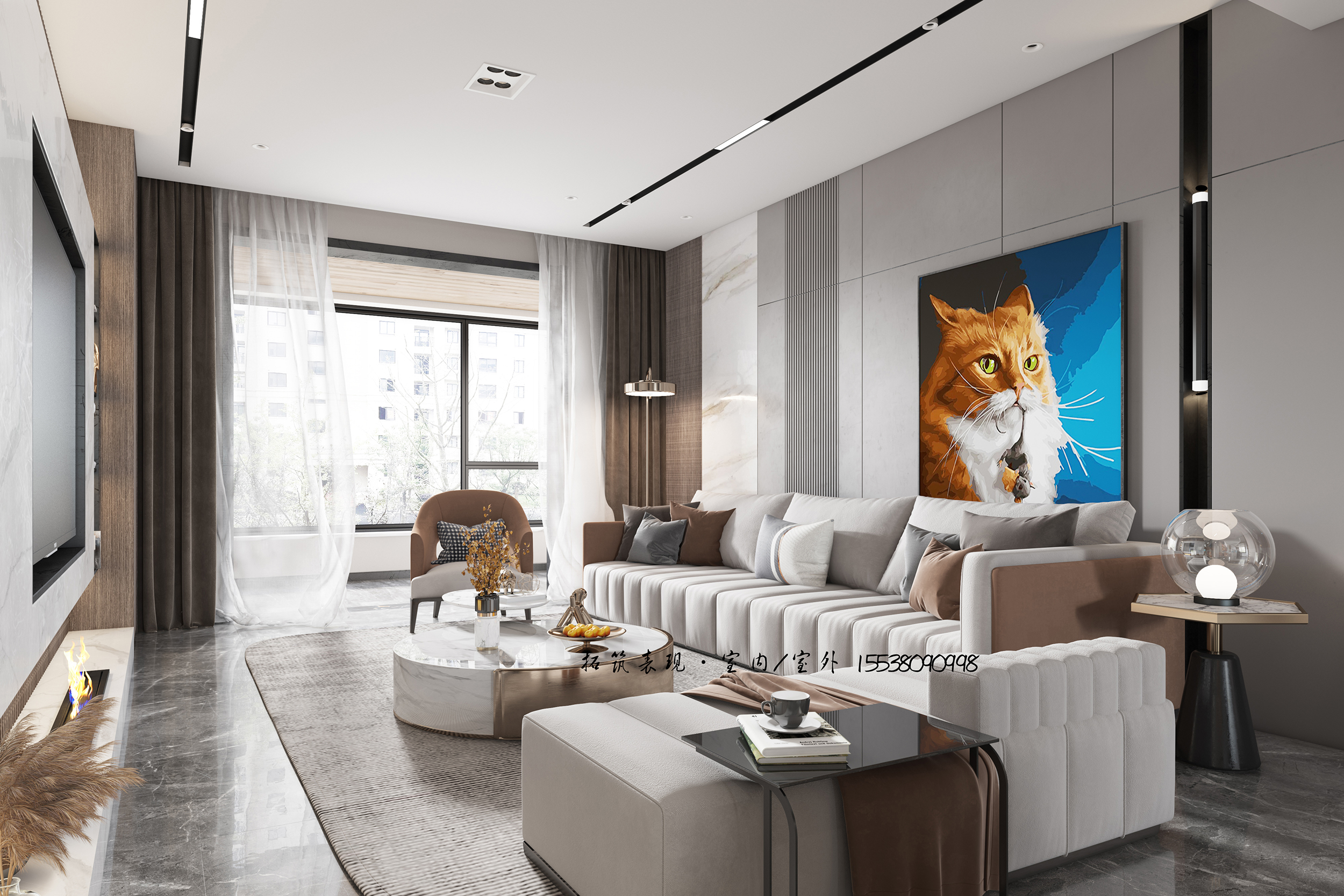 现代轻奢客餐厅案例-1