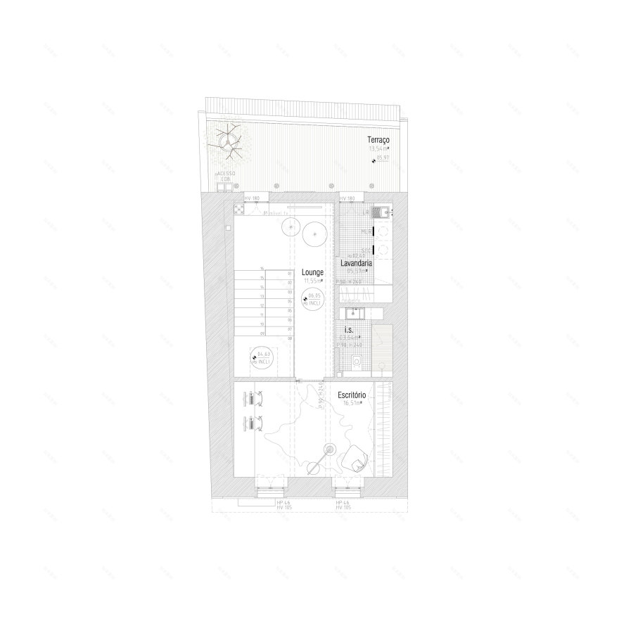 葡萄牙历史中心住宅翻新,木质阶梯成亮点-32