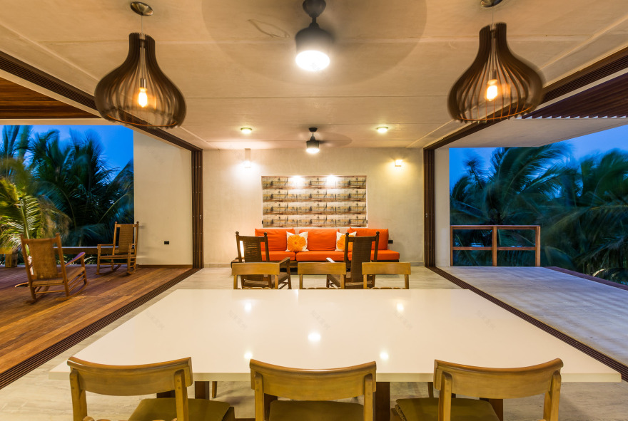 墨西哥海滨别墅 · 绿色与空间的完美融合-12