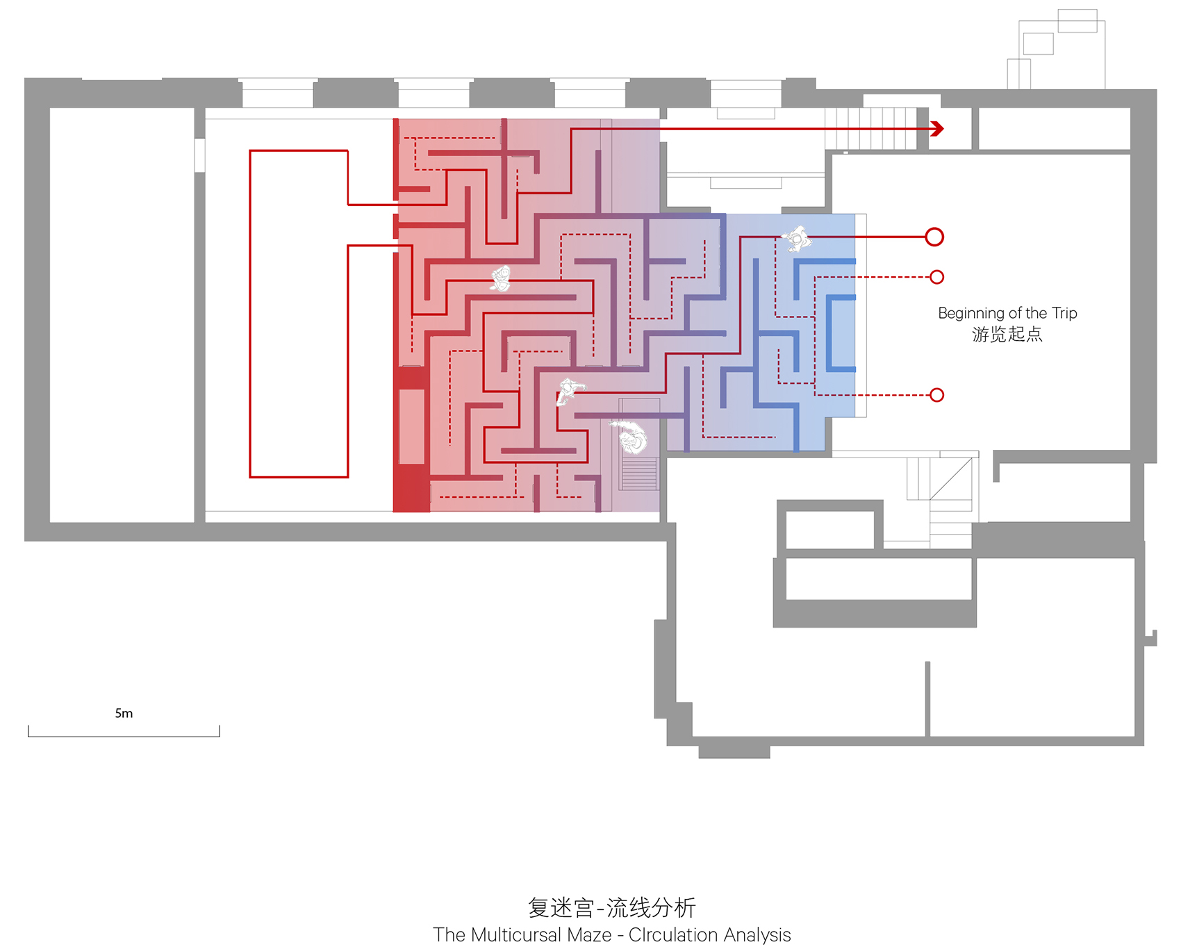 “存在的迷宫”展陈空间，北京/探索空间叙事-16