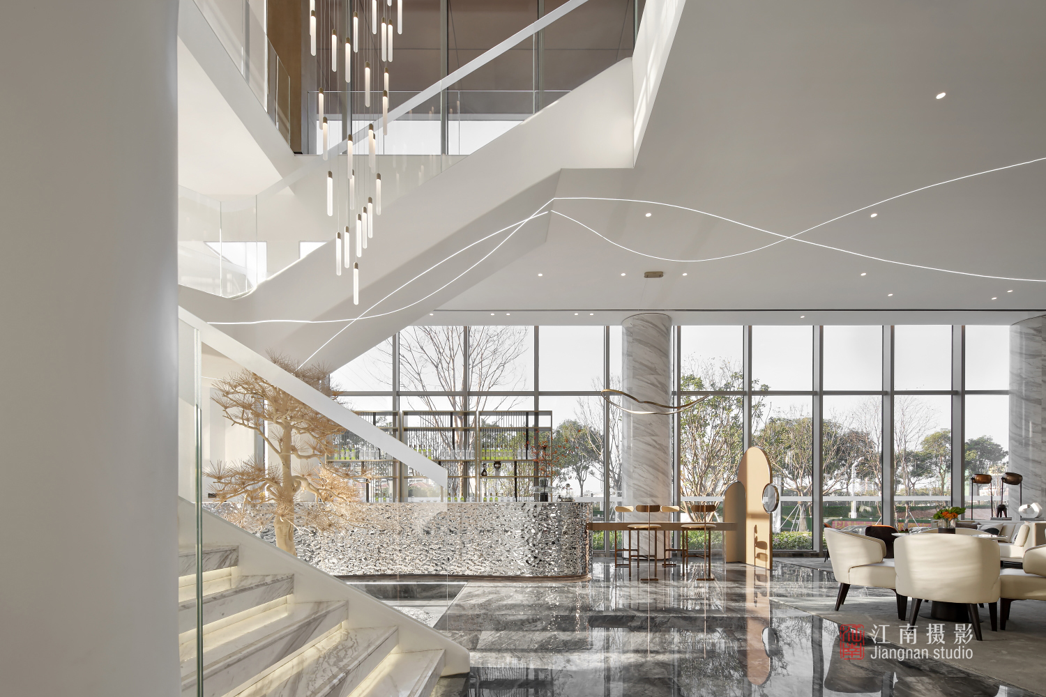 天健阅江来|销售中心摄影|样板房拍摄|商场展馆餐厅摄影-3