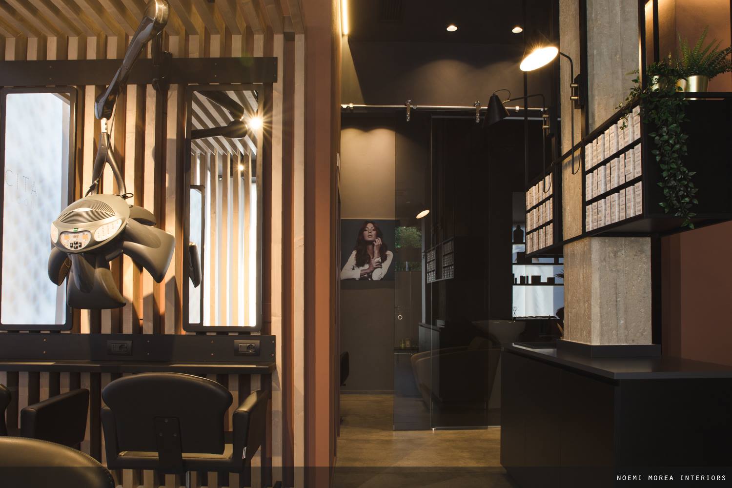 NOEMI MOREA interiors, NOEMI MOREA丨理发店丨C O N C I T A hair saloon-12