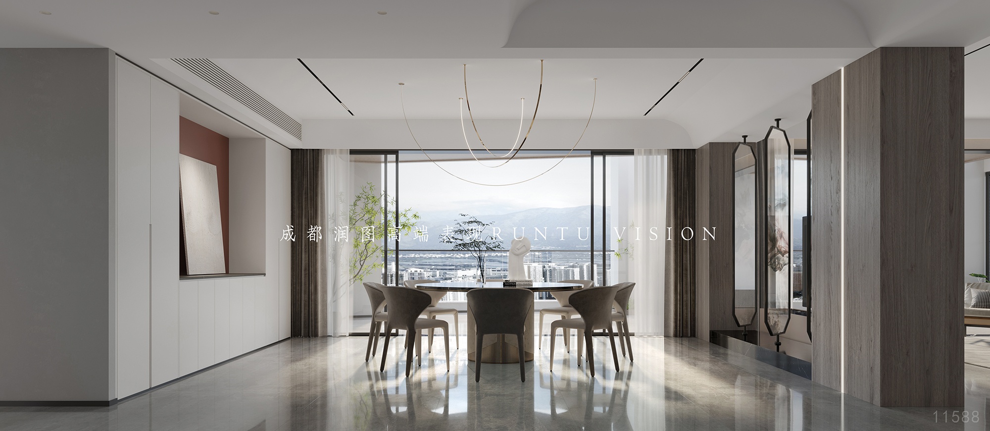 金色稻田家装设计丨中国成都丨润图设计-14