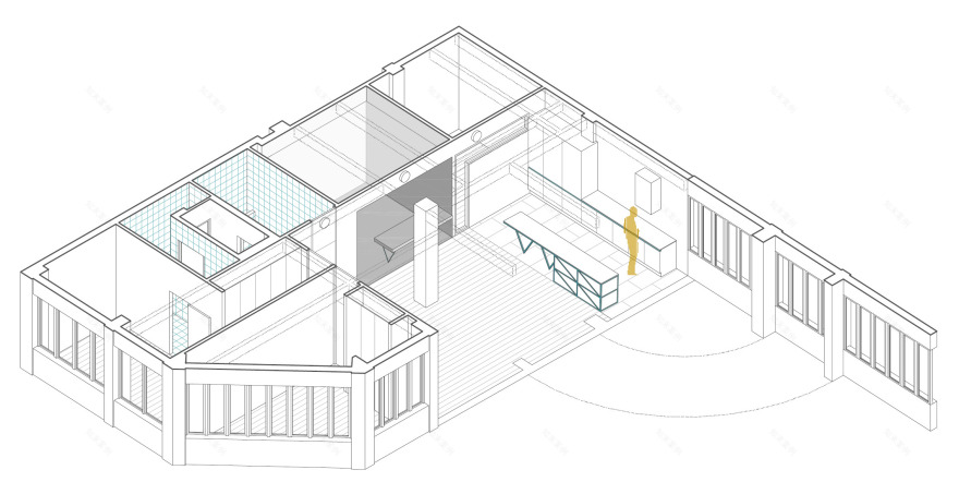 在毕尔巴鄂将一间办公室翻新成一个住所-18