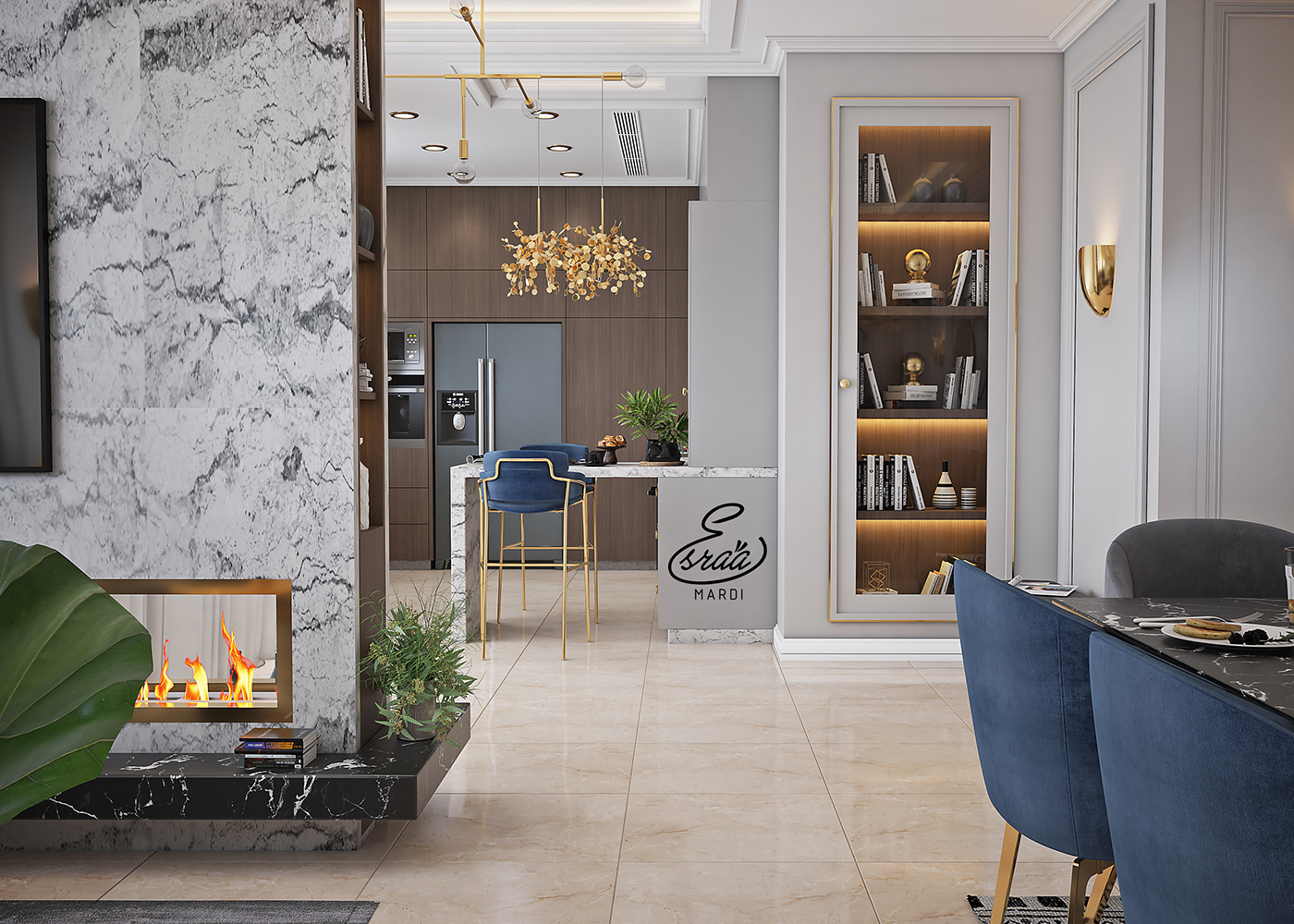 kitchen & living Area-2