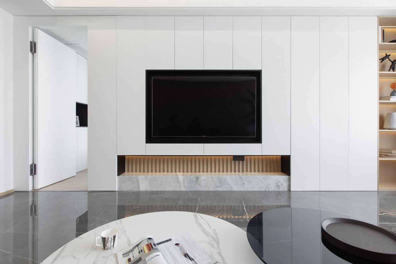 新湖海德公园现代简约家居设计，160㎡三室两厅的温馨空间-0