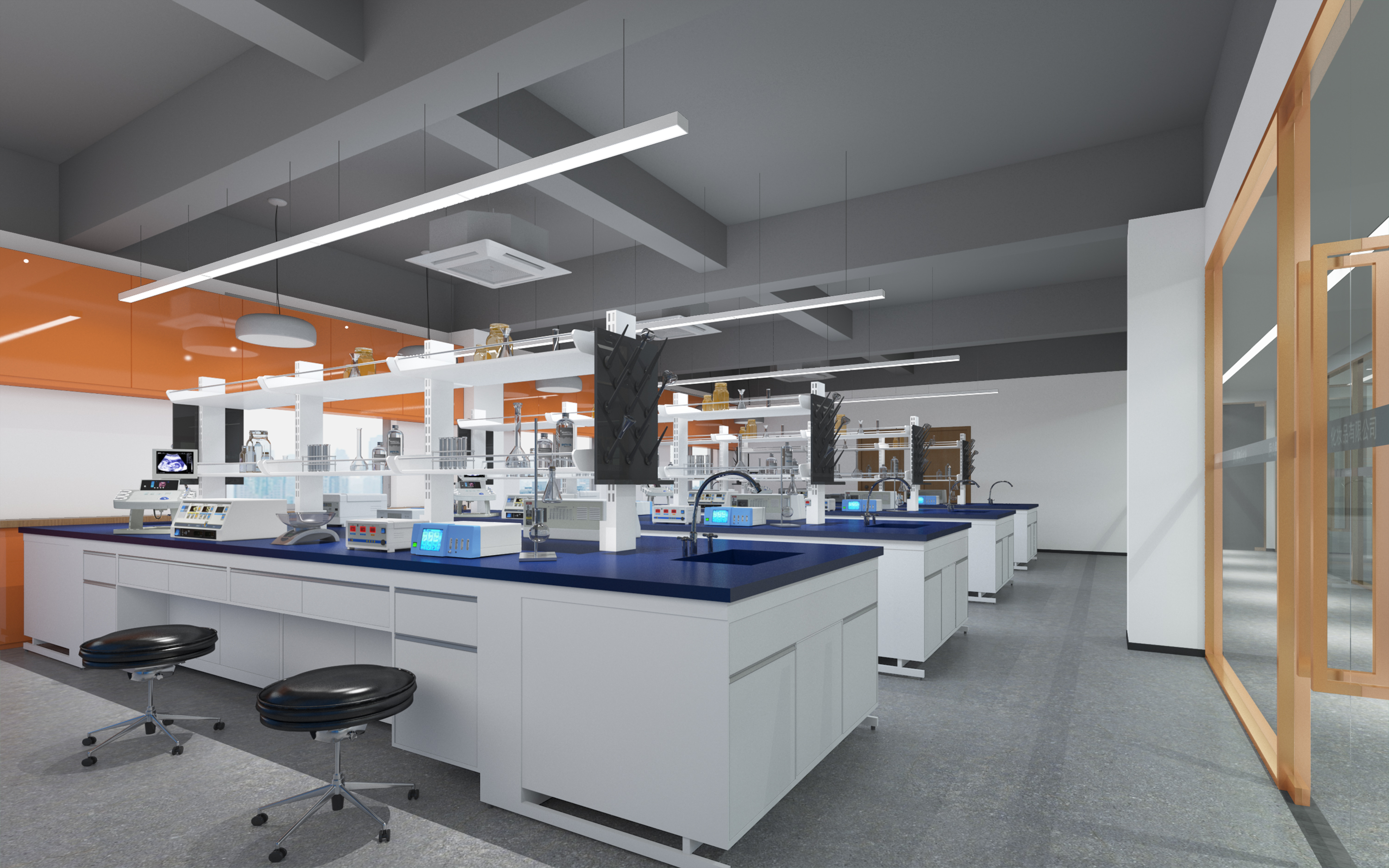 广州华园美妆化妆品研究中心办公室装修设计-7