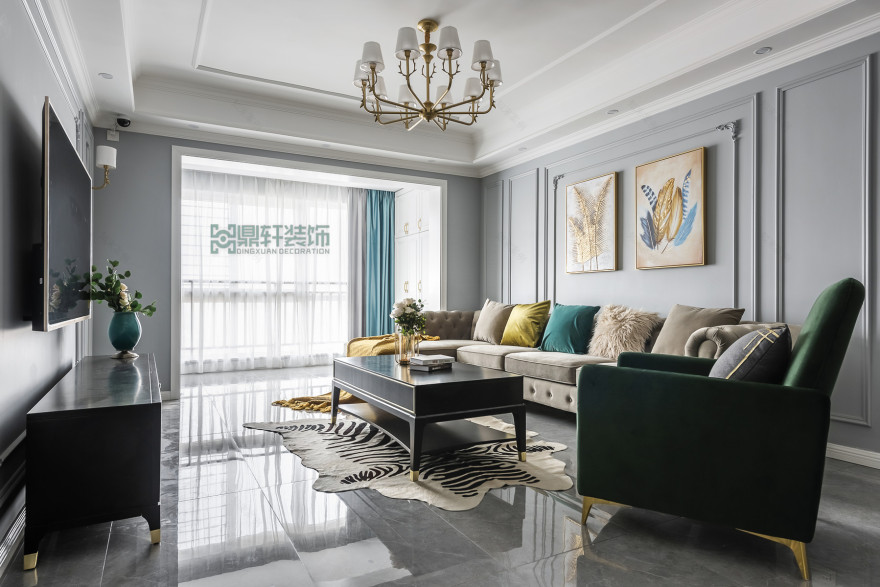 重庆鼎轩装饰 | 现代美式 130㎡老房爆改,加州百合园温馨家居空间-24