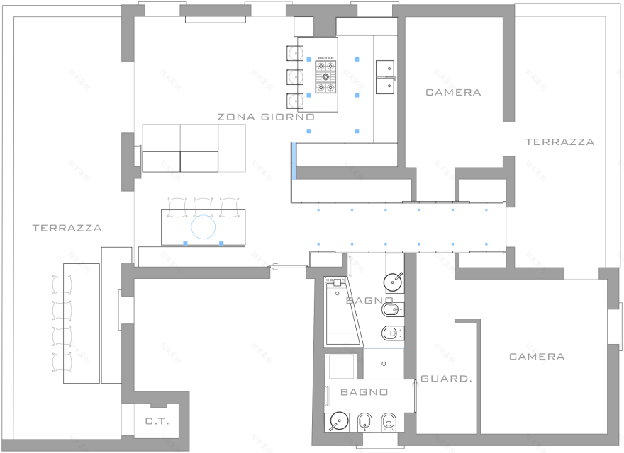 意大利 Padova 城市景观公寓设计-14