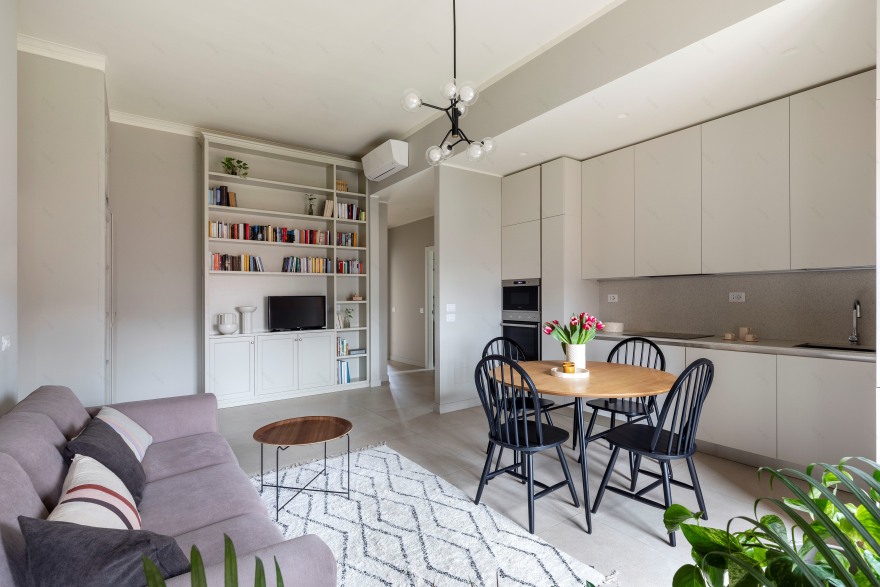 米兰历史公寓中的现代经典新诠释-11