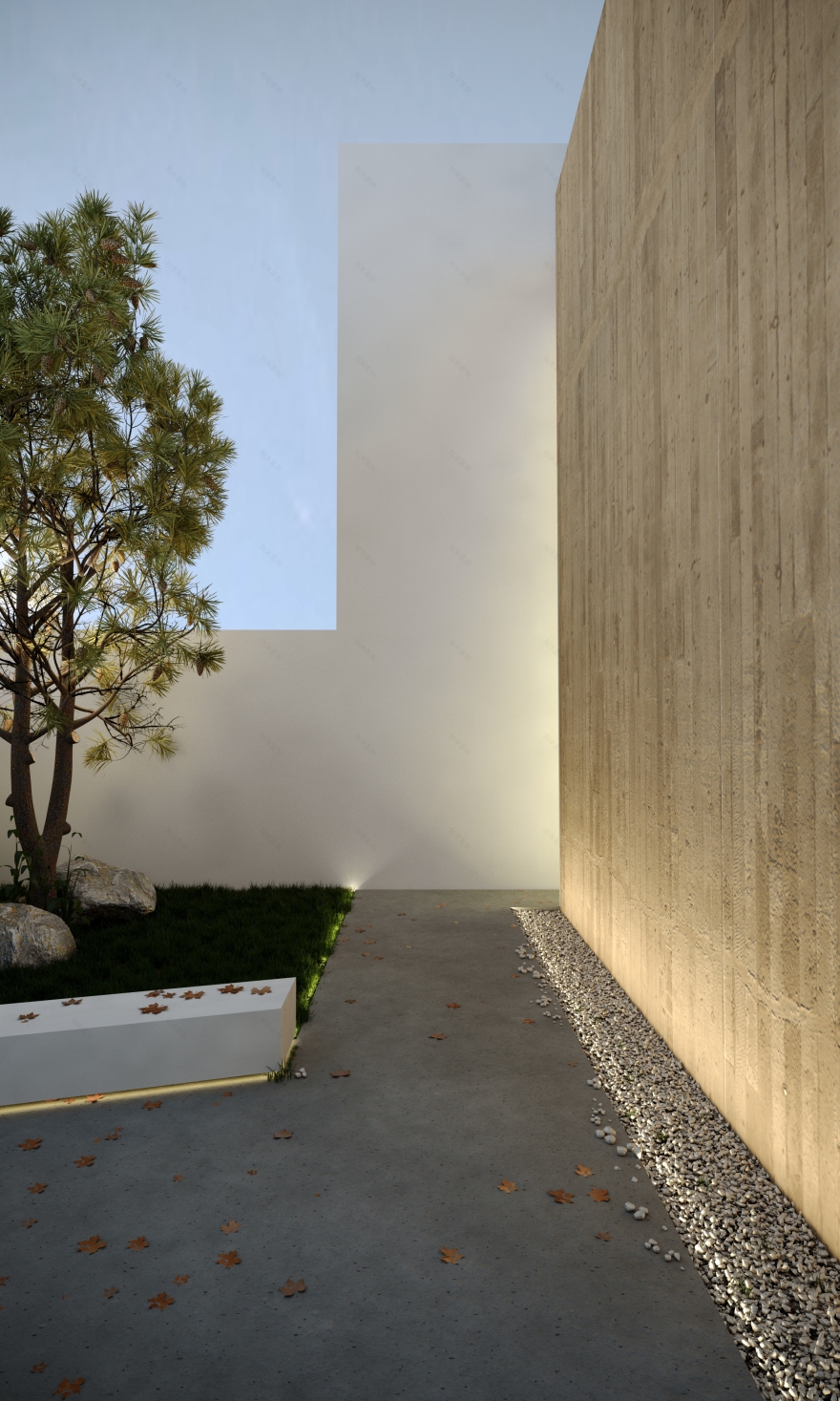 乡村药店与住宅的共生设计-1