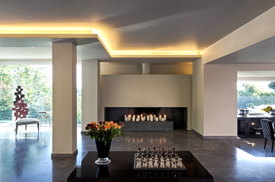 极简与华丽的完美融合——希腊私人住宅设计-6