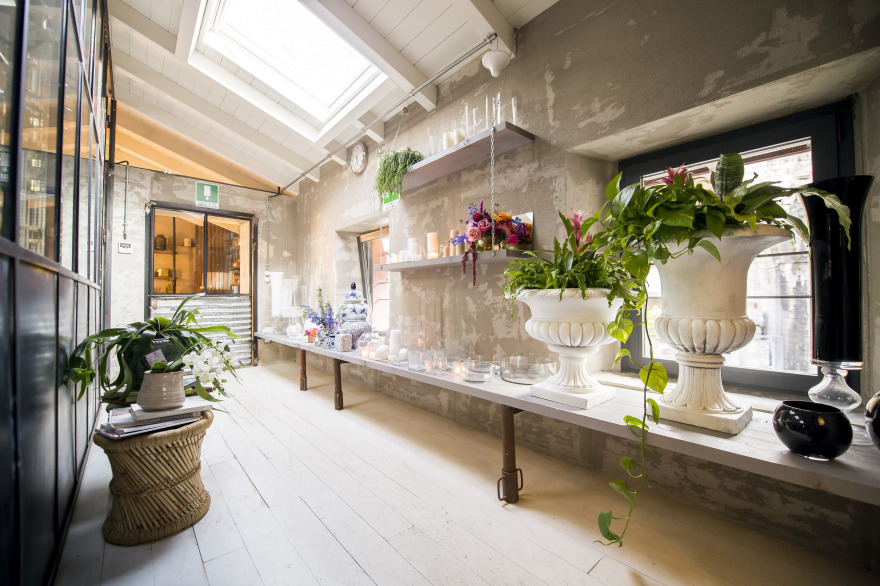 《花之子》餐厅,工业风与自然共融的设计佳作-25