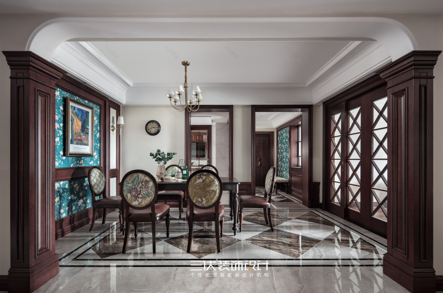 武汉一线江景美式大宅设计-18