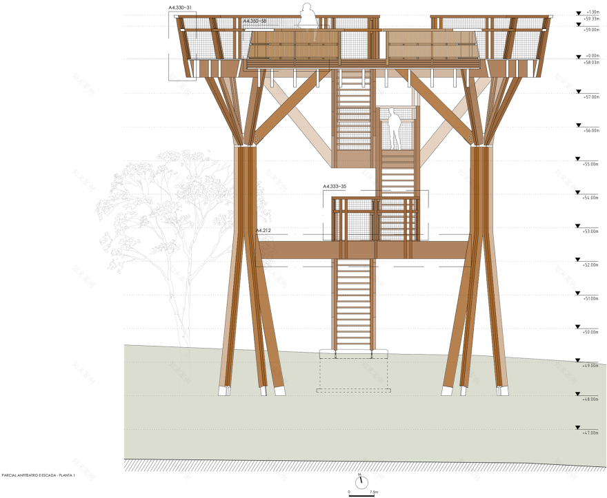 赛拉维斯公园树冠步道丨葡萄牙波尔图丨卡洛斯·卡斯塔涅拉建筑事务所-101