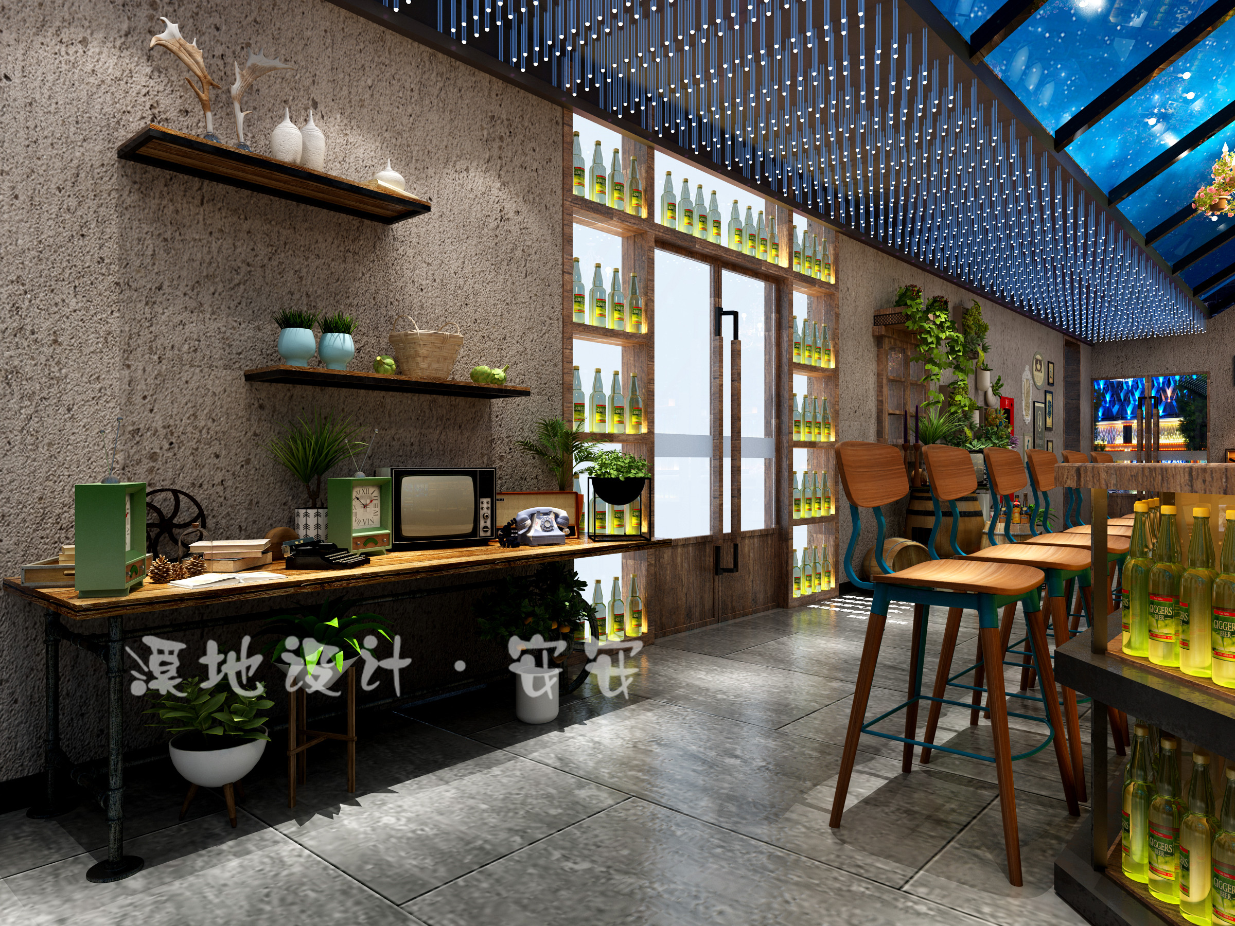 音乐餐吧静吧慢摇吧酒吧大厅前台案例-11