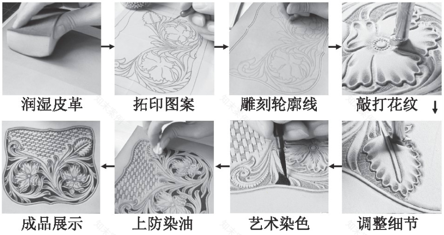 皮雕工艺在室内墙面设计中的应用-20