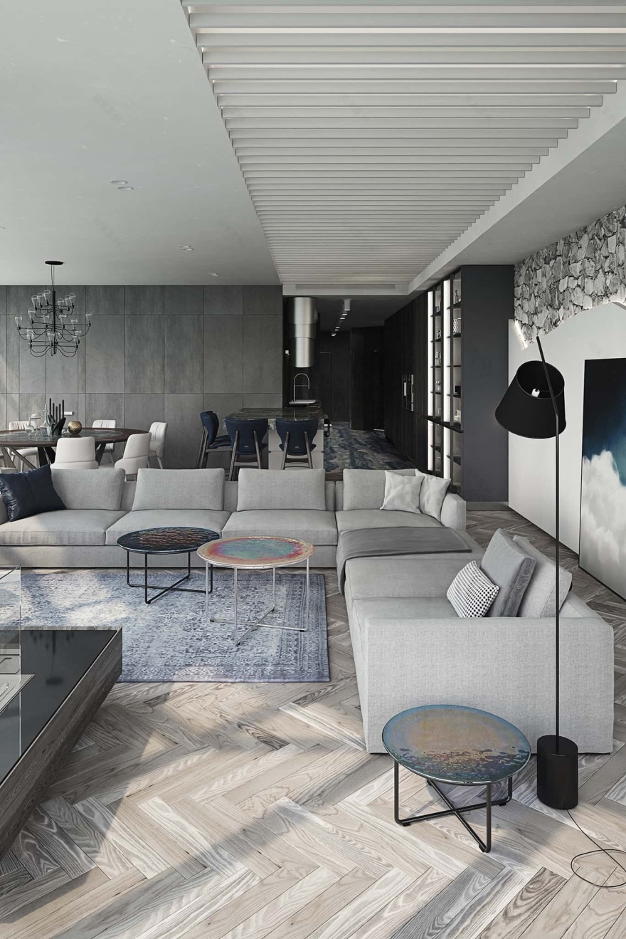 河畔丽景现代公寓设计-1