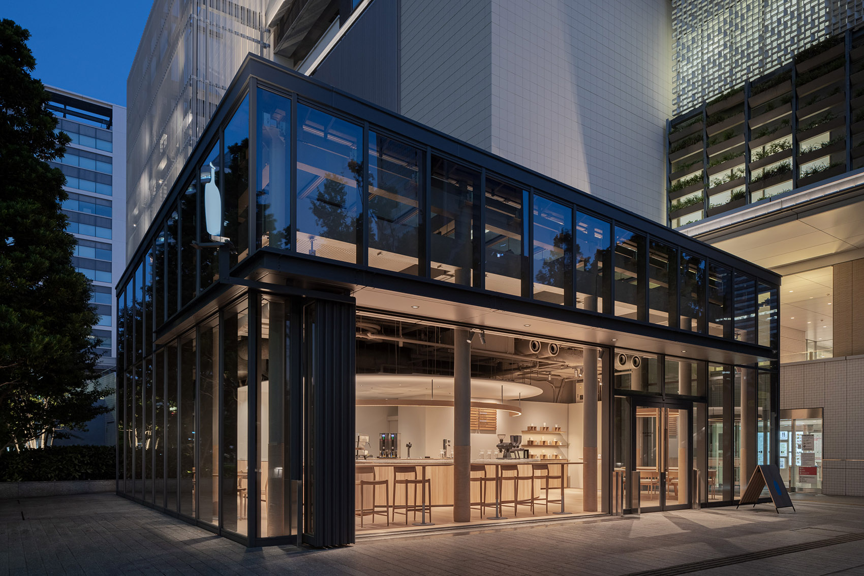 Blue Bottle咖啡港未来店，东京/科技与工艺结合的木制家具-53