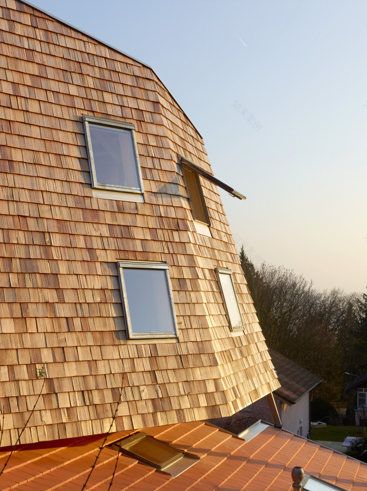 瑞士森林别墅和谐融入自然-0