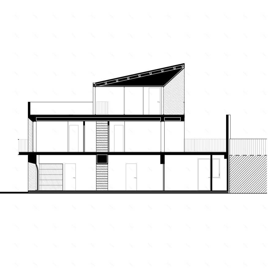 石材切割的现代别墅,光影对话的故事-13