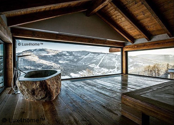 波兰南部山区的天然石材浴缸-0