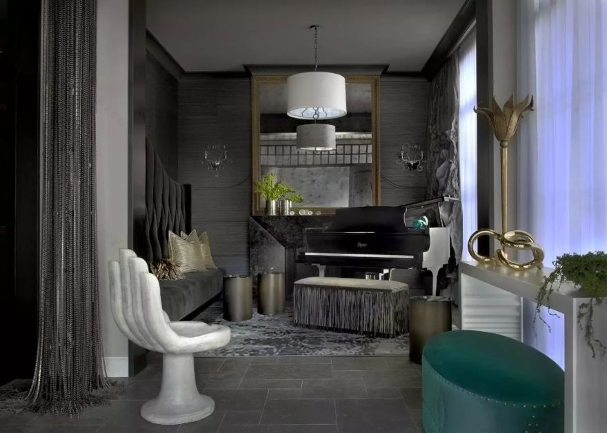 高级黑的艺术 | 芝加哥设计工作室的精致家居-85