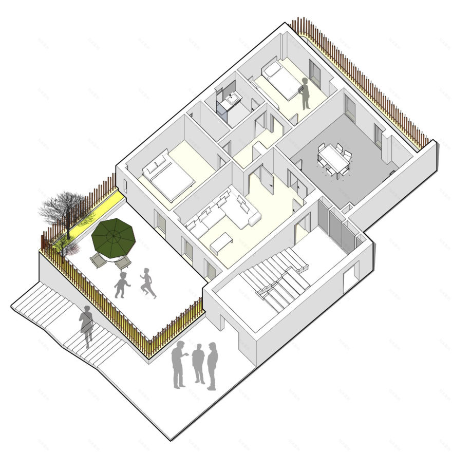 阿尔及利亚公寓建筑,传统文化与现代生活的融合-7