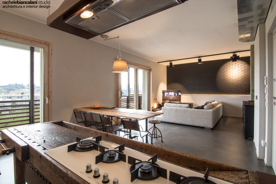 工业风 2.0 公寓 | 定制铁艺、原始砖墙、开放空间-5