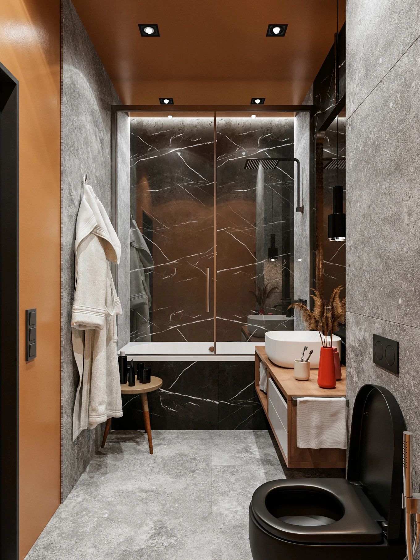 深色系的雅致空间-31