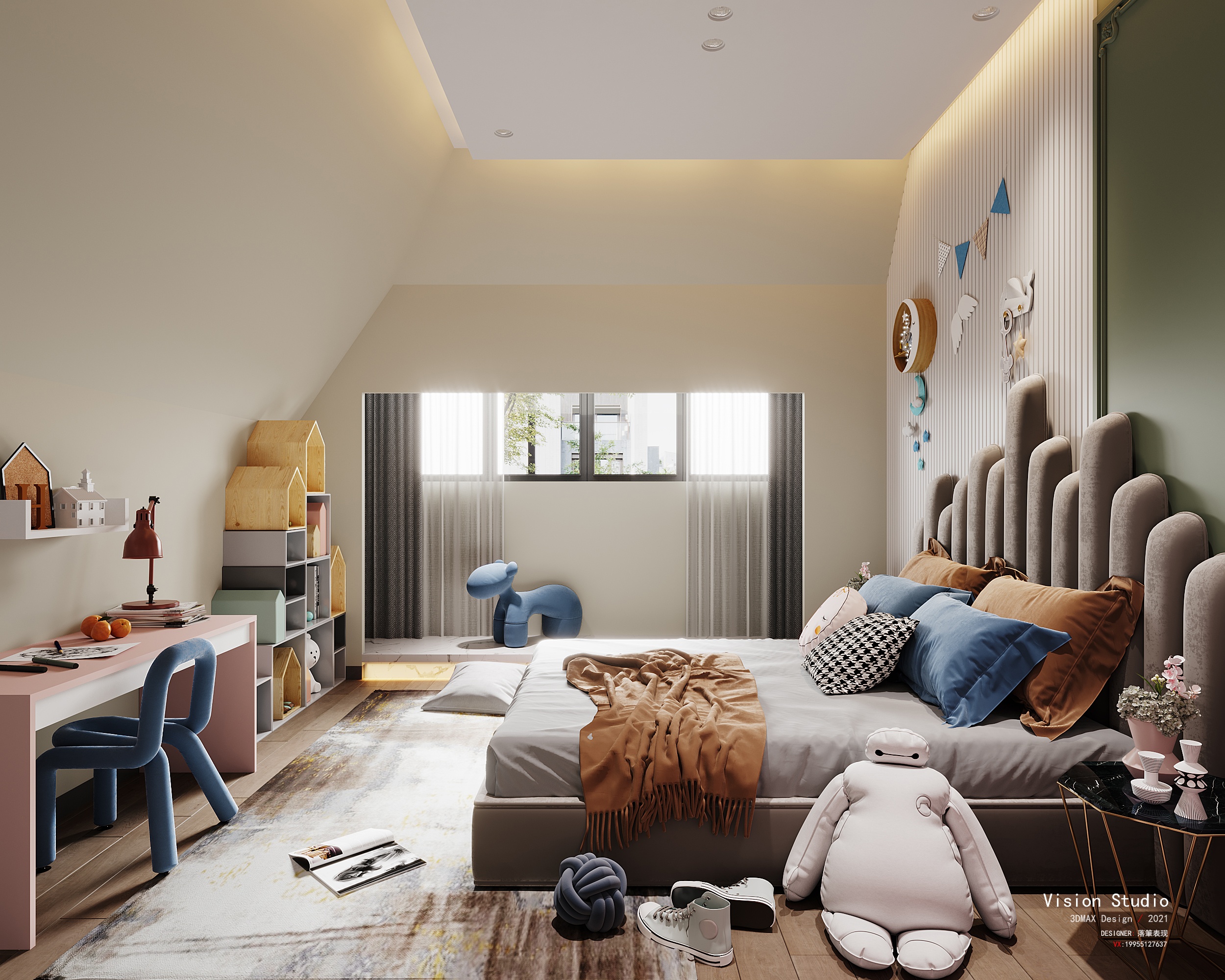 落筆視覺 |暗黑现代别墅-6