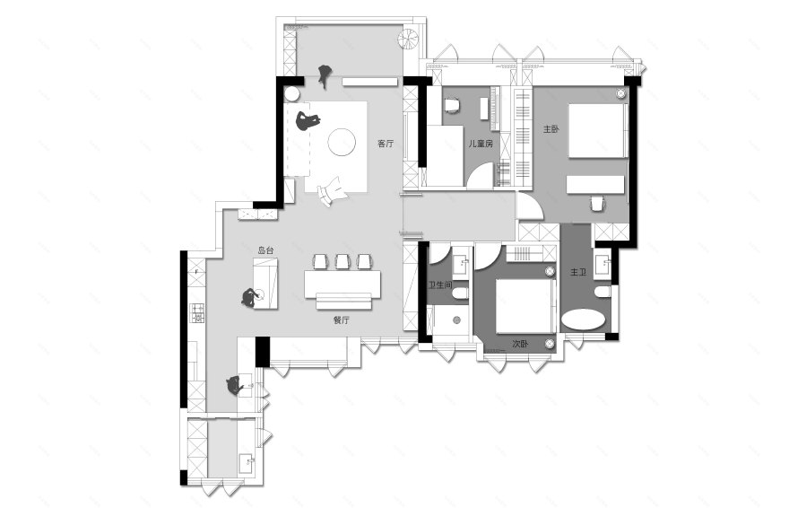 慢活温煦的灰度空间-8
