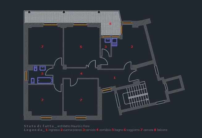 意大利 60 年代公寓翻新,日间生活区与厨房间灵动融合-10