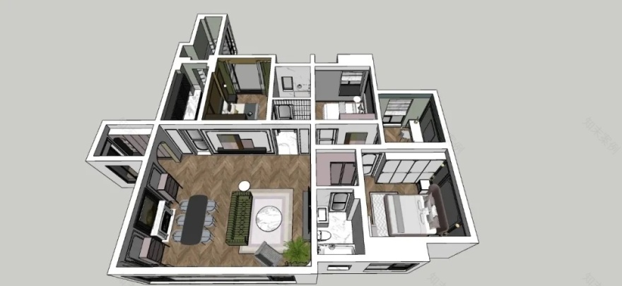 治愈系简法式风格住宅设计丨中国成都丨观白设计-6