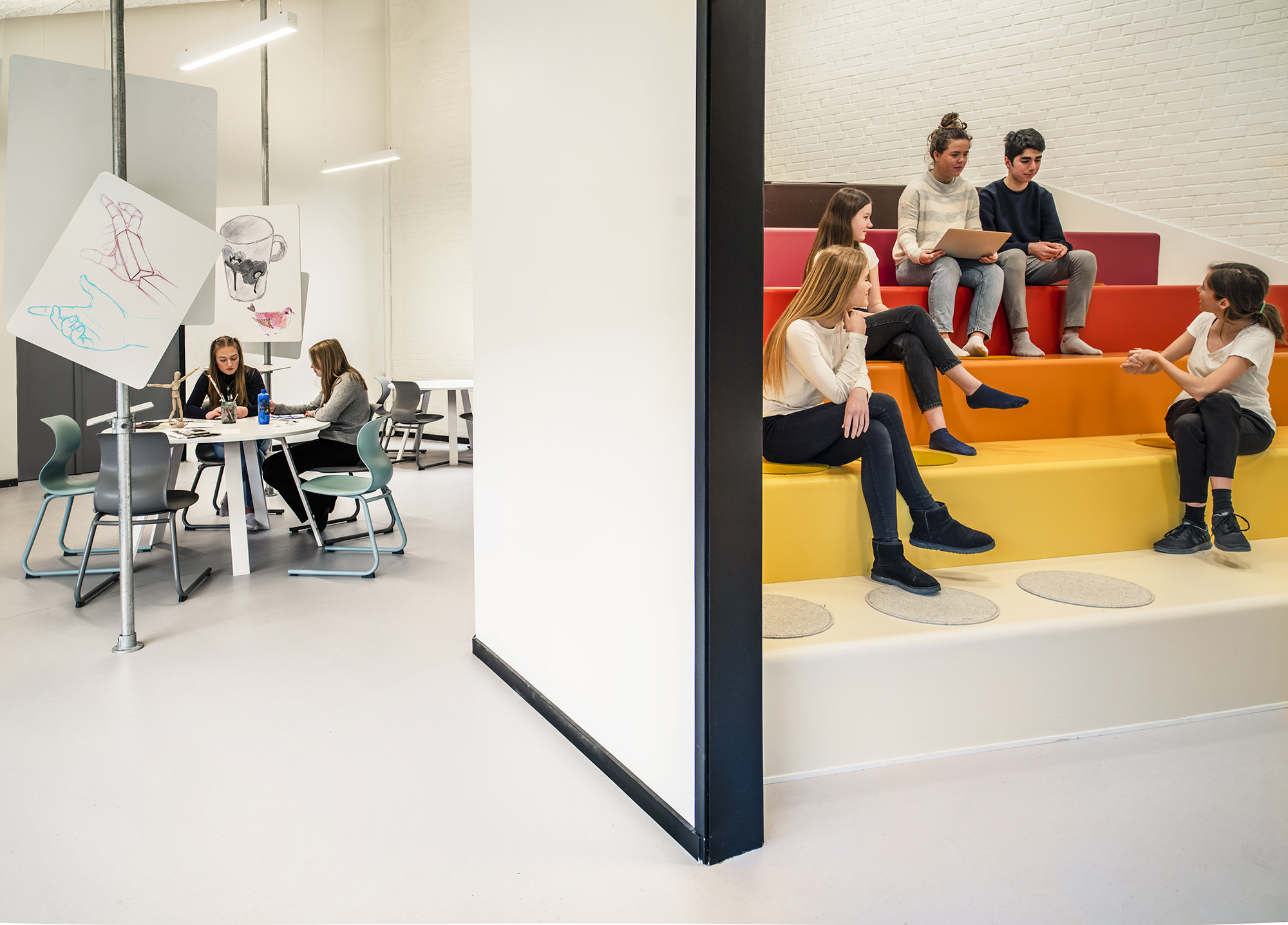 丹麦 Buddinge 学校创新学习空间-7