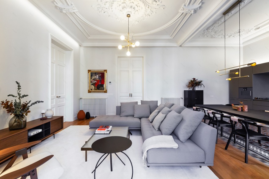 巴塞罗那现代主义建筑中的优雅家居-4