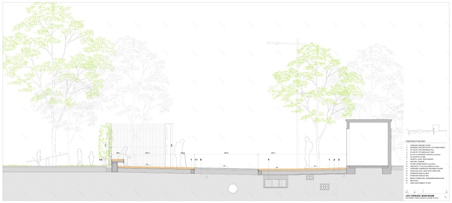 城市可持续排水系统 | 废旧瓷砖的绿色新生-23
